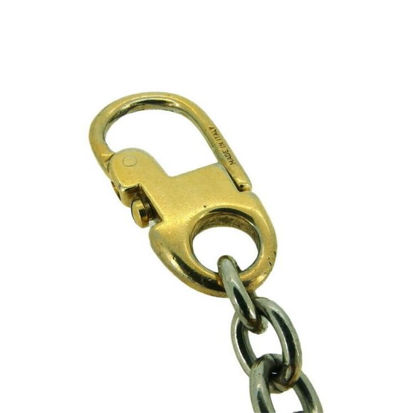 GUCCI key chain double-G Gold & Silver hardware Authentic - Picture 8 of 8